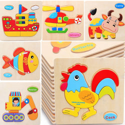 3D wooden Jigsaw Intelligence Puzzles