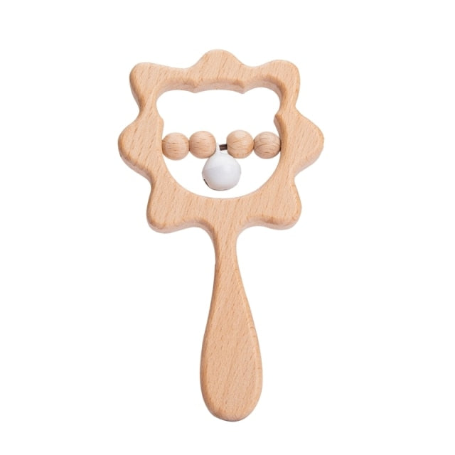 High Quality Wooden Beech rattle Toys