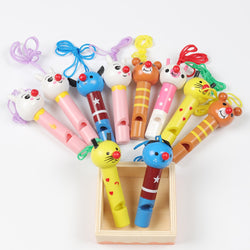 Colourful wooden whistles perfect for party favours or little ones just wanting to have fun and be heard.   Pack of 10  Light weight and durable 