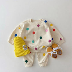 Colorful Polka Dots Toddlers 3 Piece Sets